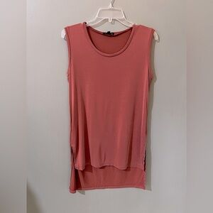 DREW Womens Size small Salmon Pink Red Sleeveless Tank Top Classic